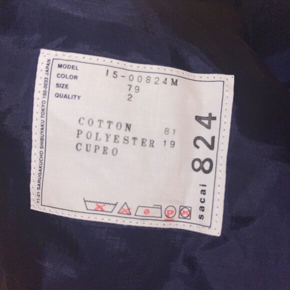 Sacai Womens Shorts Size Medium Blue Checked Pockets Lined Classic New - Picture 3 of 16